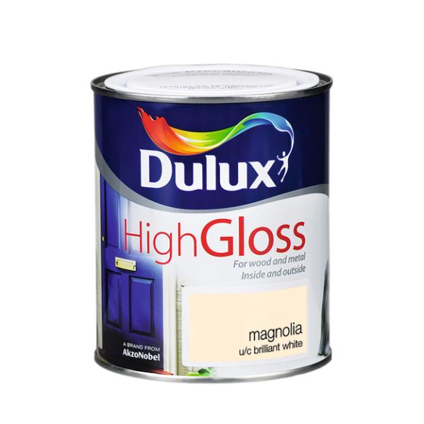 Dulux High Gloss Magnolia 750Ml