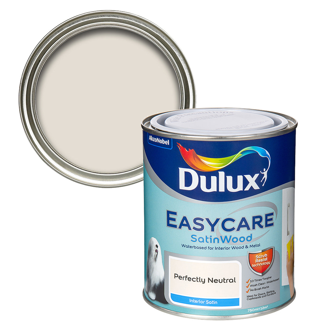 Dulux Easycare Satinwood Perf/Neutral 750Ml