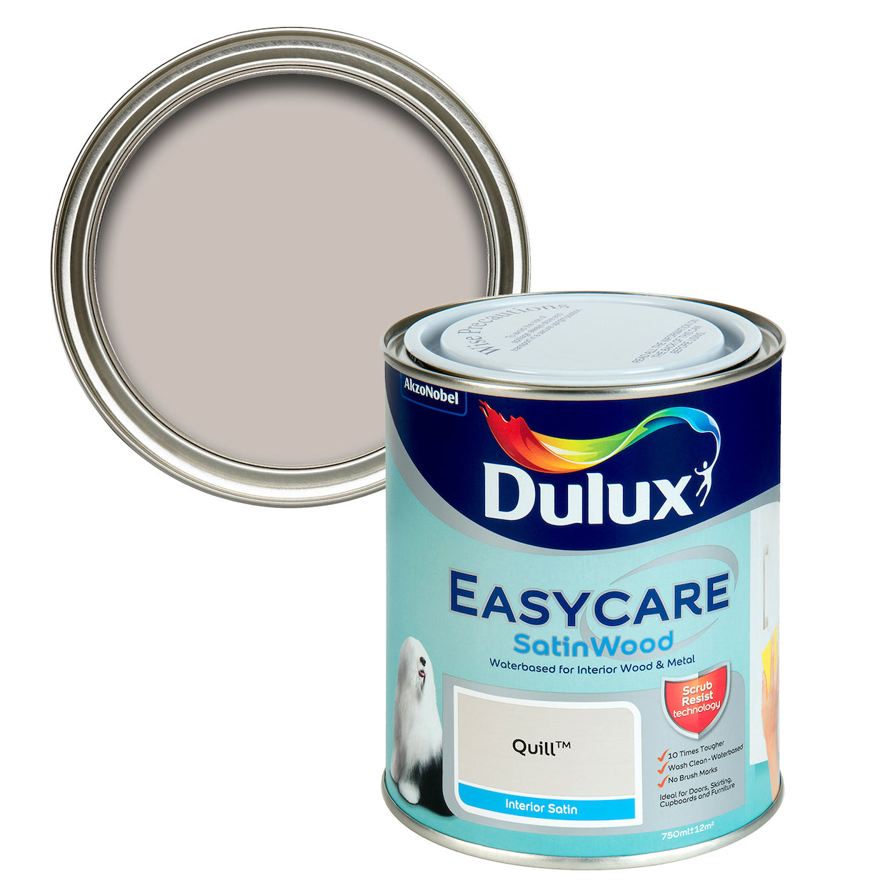 Dulux Easycare Satinwood Quill 750Ml