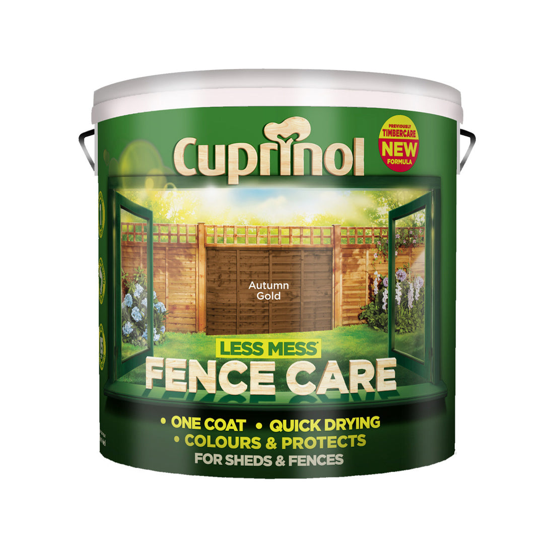 Cuprinol Less Mess Fence Care Autumn Gold 9L