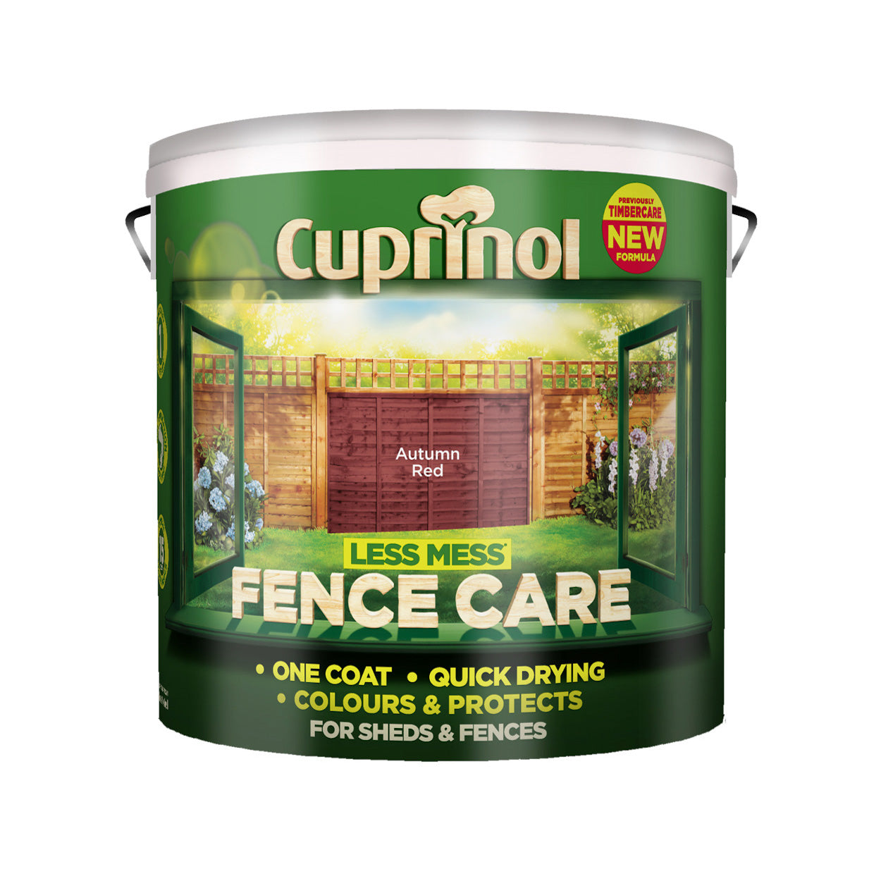 Cuprinol Less Mess Fence Care Autumn Red 9L