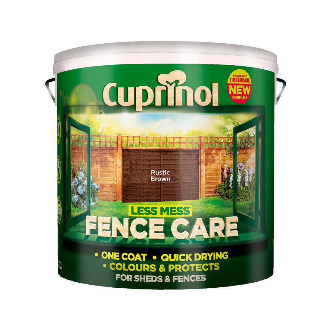 Cuprinol Less Mess Fence Care Rustic Brown 9L