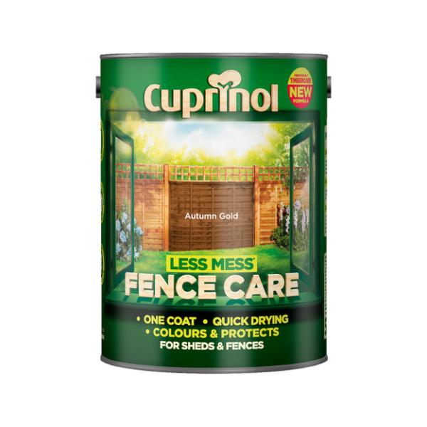 Cuprinol Less Mess Fence Care Autumn Gold 5L