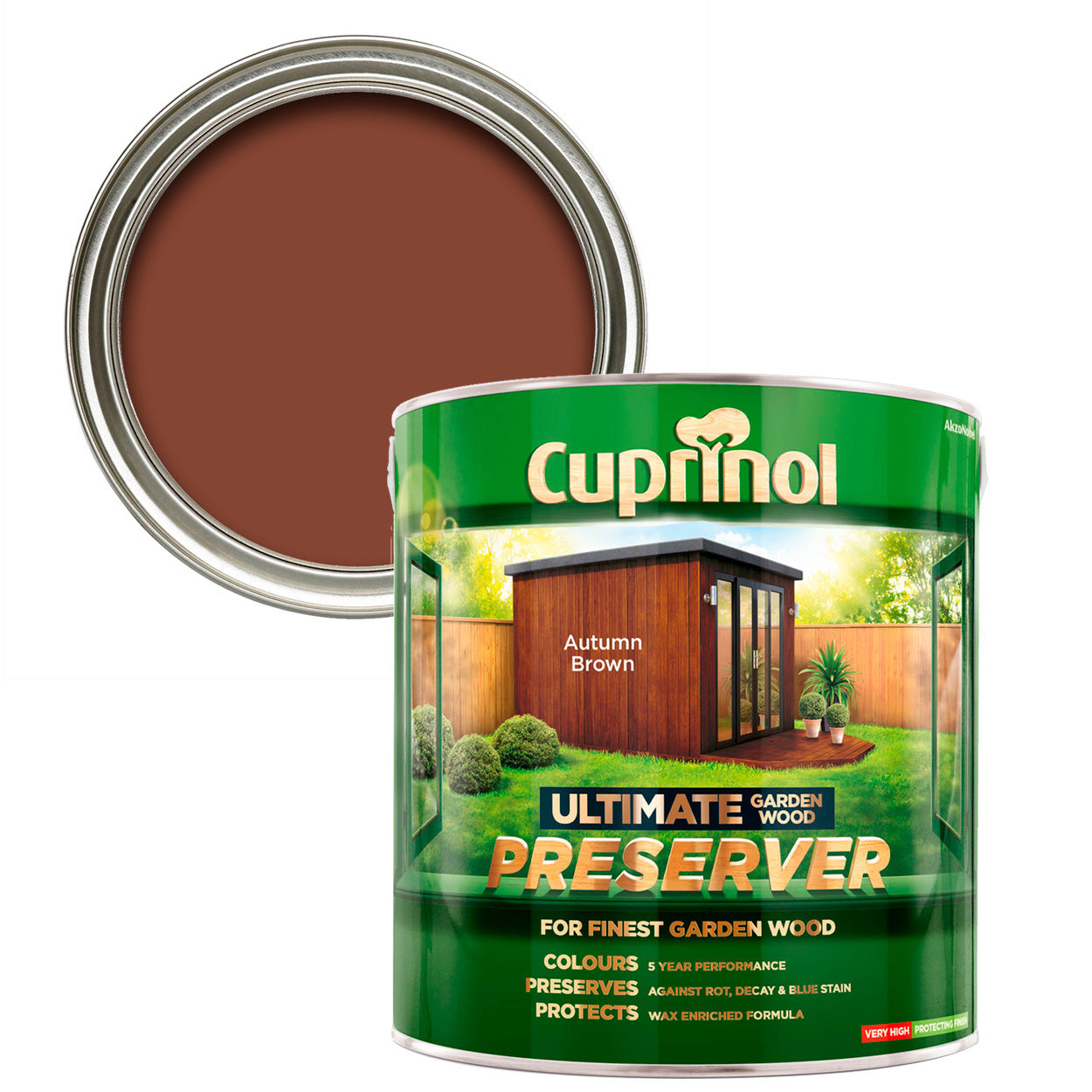 Cuprinol Ultimate Wood Preserver Autumn Brown 4L