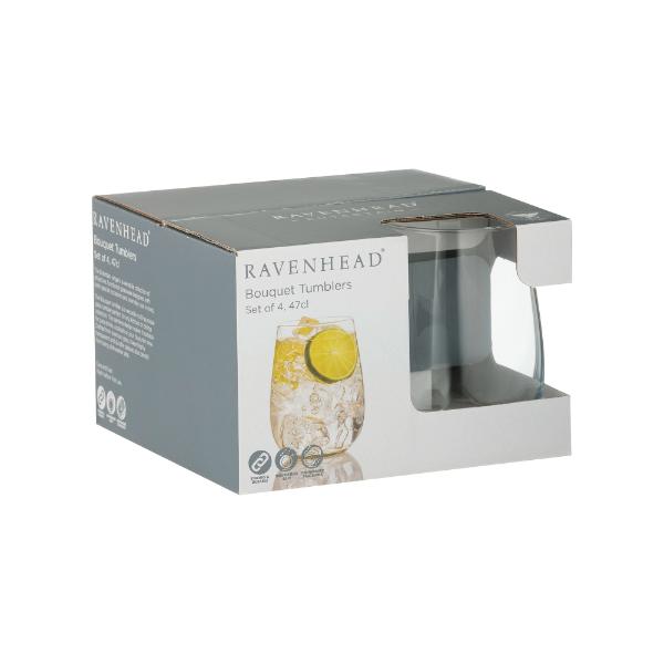 Bouquet Set Of 4 Tumblers 47cl