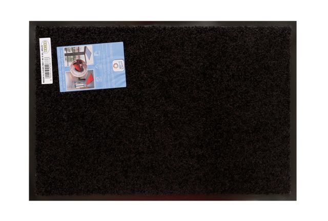 Wash / Clean Mat Beige 40 X 60cm - Black