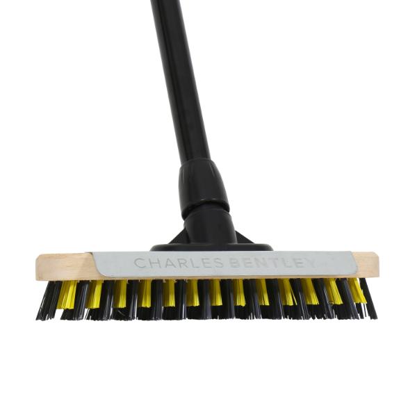 Bulldozer Deck Scrub Brush and Handle