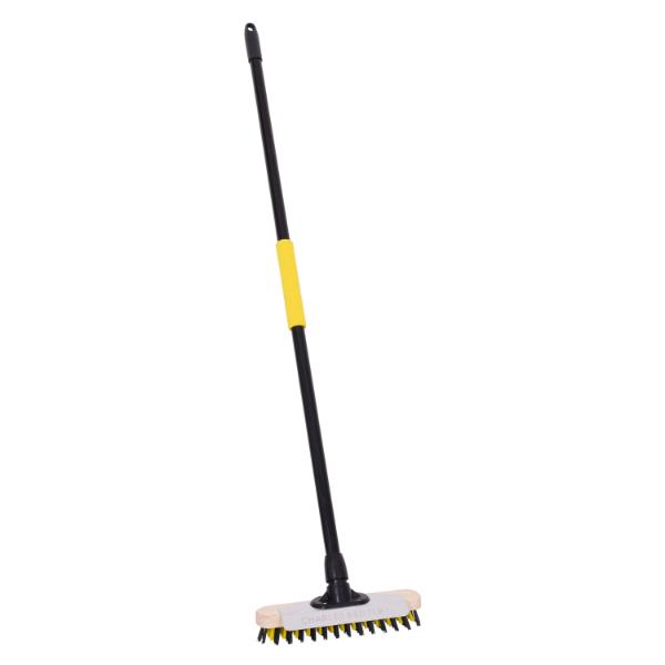 Bulldozer Deck Scrub Brush and Handle