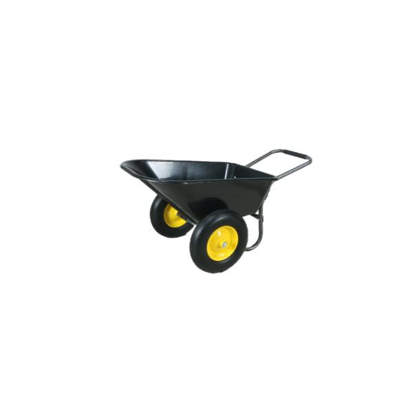 Landscaper Pro Wheelbarrow 76L/150KG Capacity Black