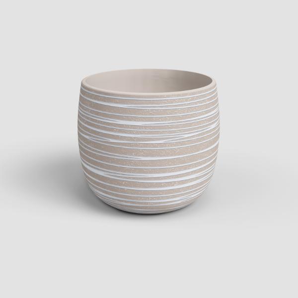 Artevasi Doris Ceramic Pot 25Cm Cream