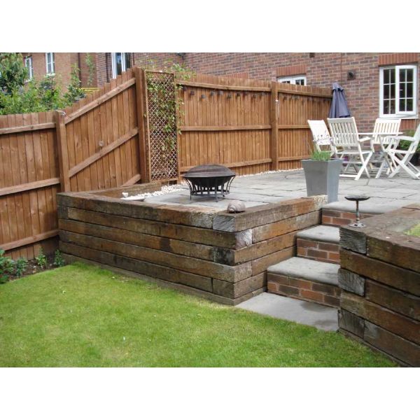 Azobe Reclaimed Garden Sleeper