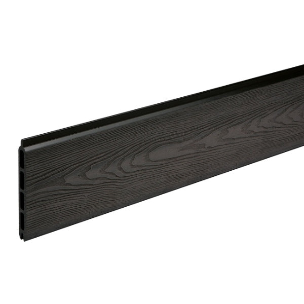 Guardian Composite Fence Plank Wood Grain Charcoal Pk2 (300mm x 1.8m)