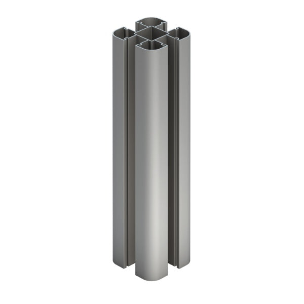 Guardian Aluminium Fence Post Grey 8ft