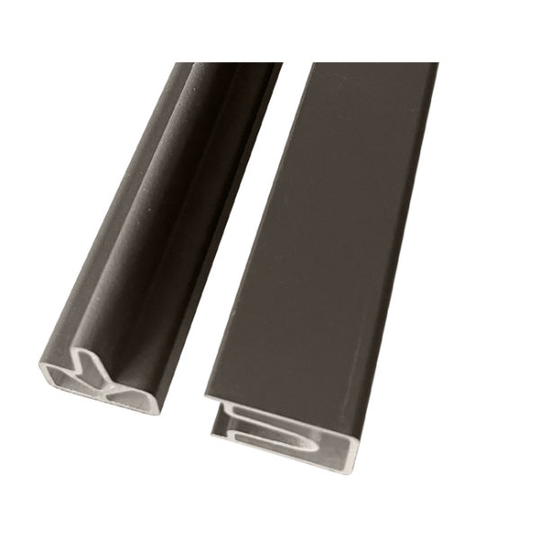 Guardian Top bottom fence trims & Acc grey 1.8m