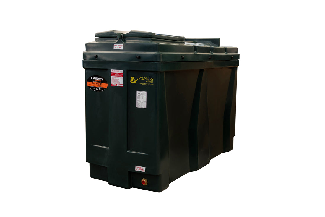 Carbery Bunded Green Compact Oil Tank 900L