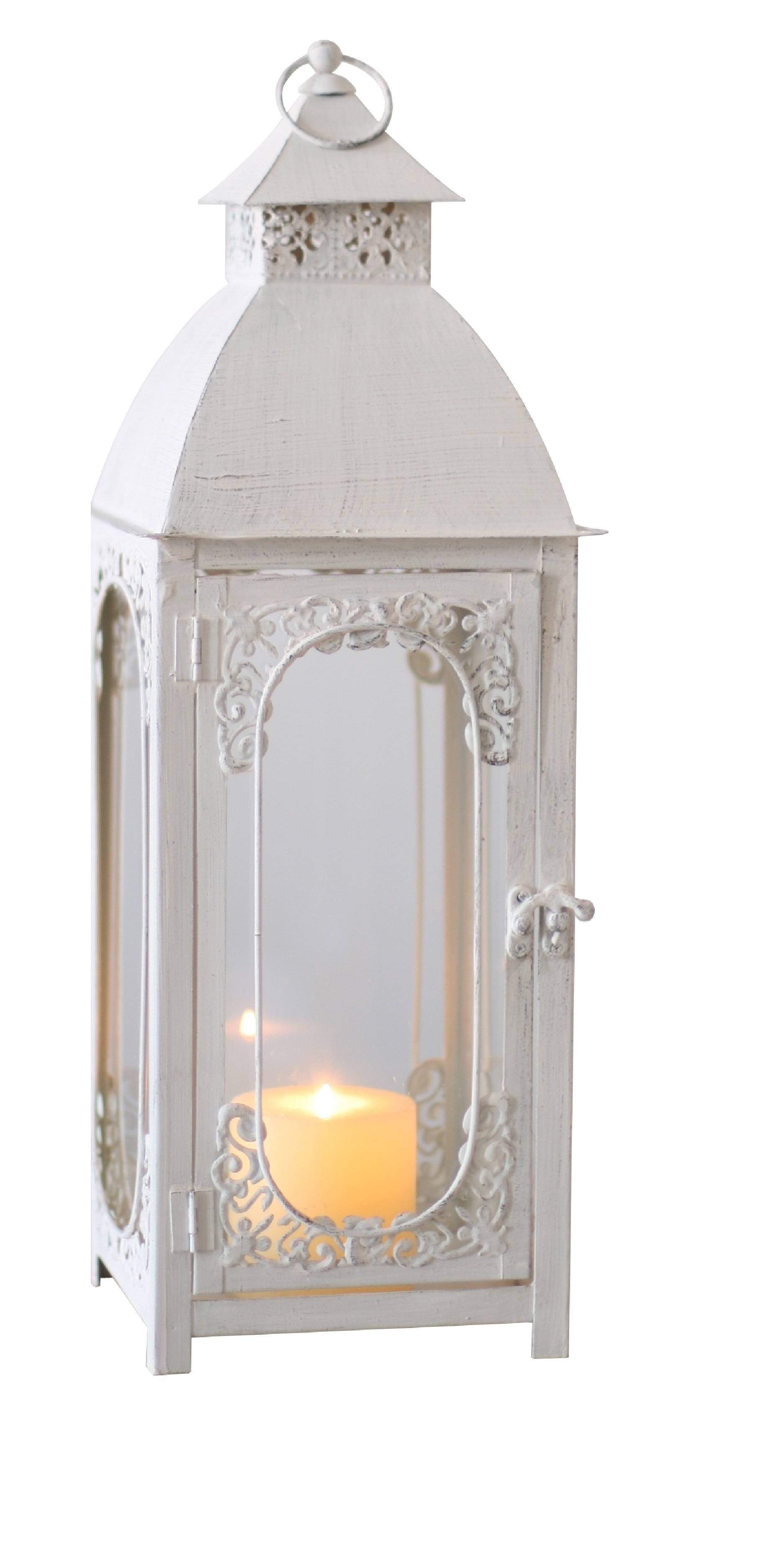 Moroccan Lantern Large White