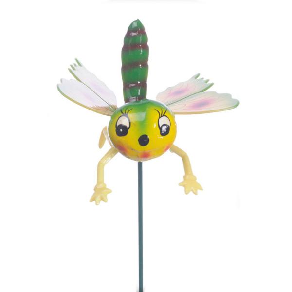 Butterfly Dragonfly And Bee Assotred Garden Decoration On Metal Stick 3 Assorted
