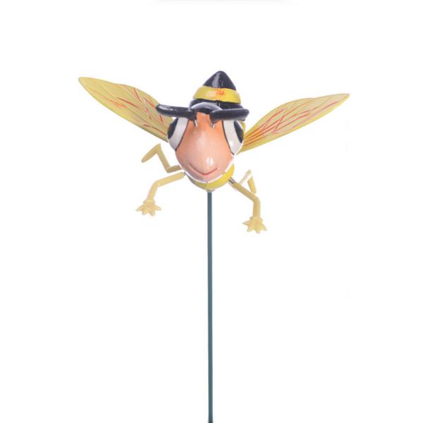 Butterfly Dragonfly And Bee Assotred Garden Decoration On Metal Stick 3 Assorted