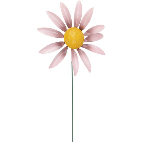 Daisy With Moving Leaves Decorative Garden Ornament On Stick In 4 Assorted Styles 71cm