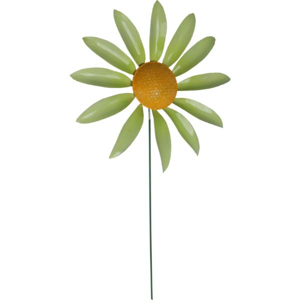 Daisy With Moving Leaves Decorative Garden Ornament On Stick In 4 Assorted Styles 71cm