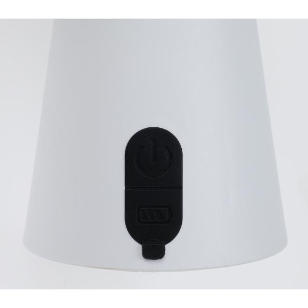Decorative White Rechargeable Outdoor Table Lamp