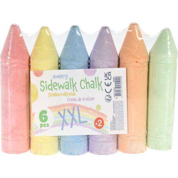 Garden Set Of 6 Mega Chalks