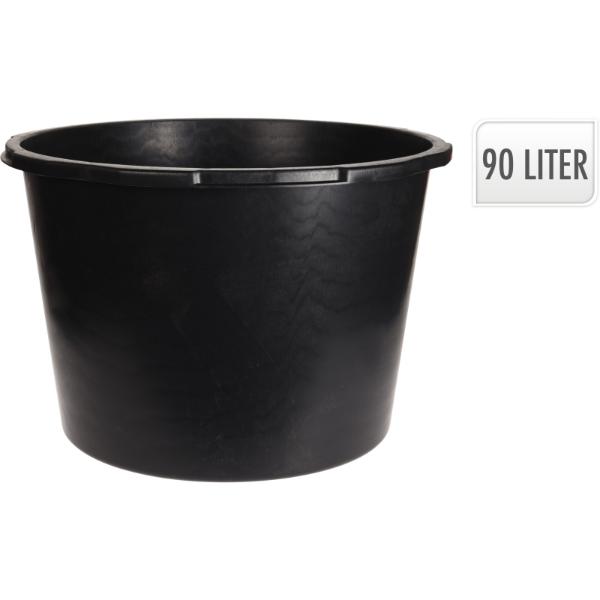 90 Ltr Construction Bucket Black