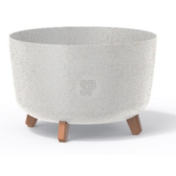 Flower Pot On Legs Eco 20 x H17.4cm White