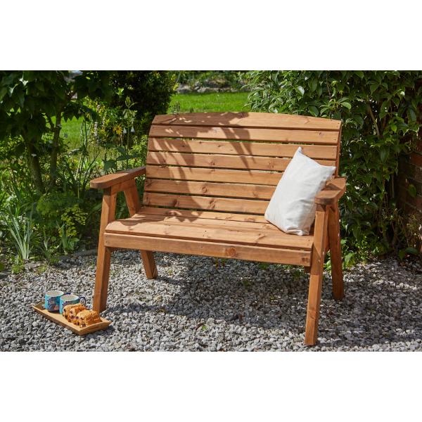 Tom Chambers Richmond Wooden 2-Seater Small Bench (H95 x D65 x W1.5cm)