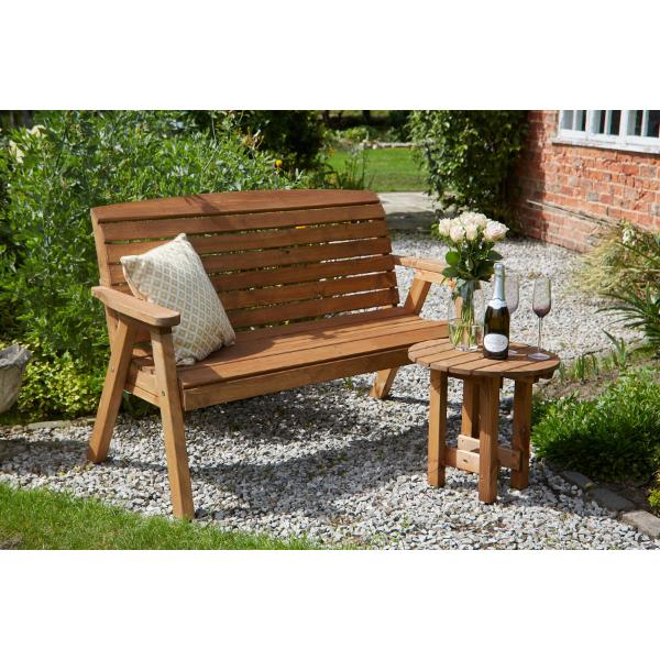 Tom Chambers Richmond Wooden 3-Seater Large Bench (H95 x D65 x W1.5cm)