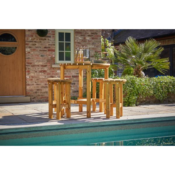 Tom Chambers Cosmos 4 Seater Wooden Bar Set