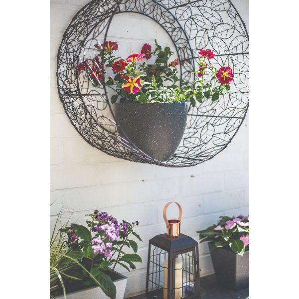 Plant Avenue Terrazzo Egg Black 33cm