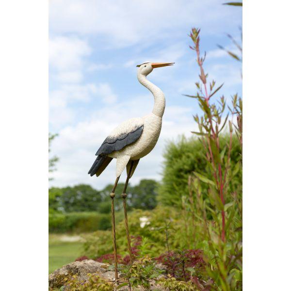 Vida Tall Heron Wildlife Ornament