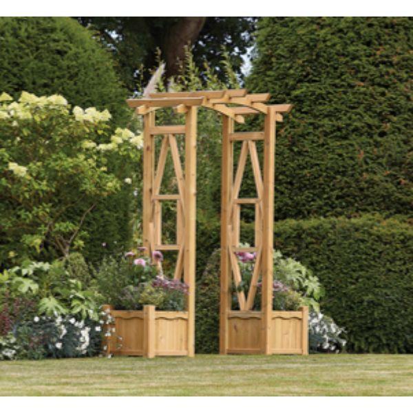 Woodshaw Hanbury Arch & Planter Set