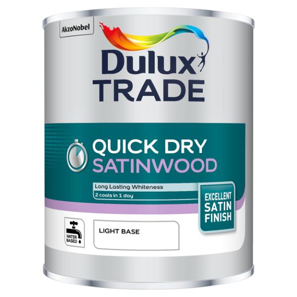 Dulux Trade Quick Dry Satinwood Light Base 1L