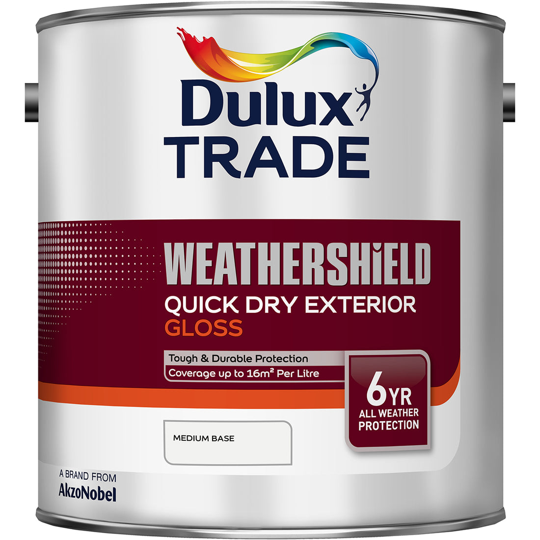 Dulux Weathershield Quick Dry Gloss Medium Base 2.5L