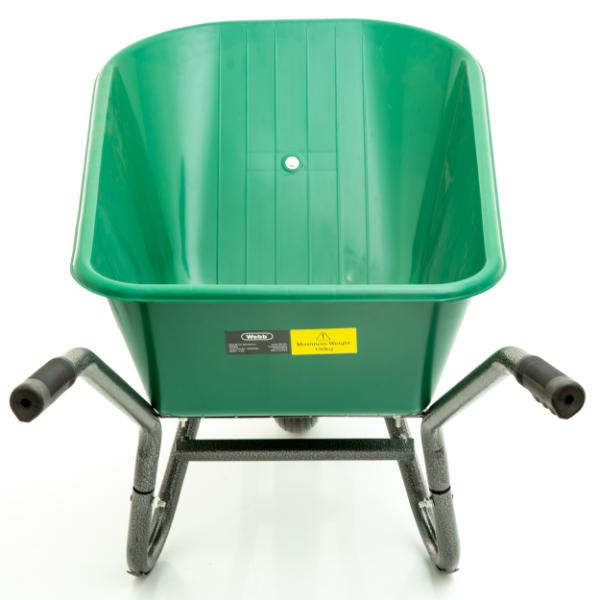 Webb 90 Litre Poly Body Wheelbarrow with Puncher Proof Wheel (150Kg Capacity)