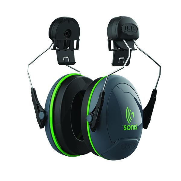 Sonis 1 Safety Helmet Mounted Ear Defender Green