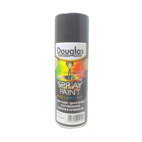 Multi Surface Spray Paint 400ml Matt Black