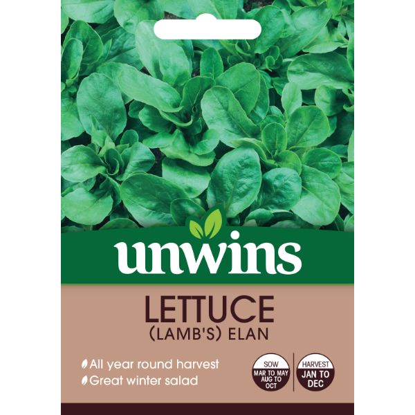 Unwins Seed Packet Lettuce Leaves Lamb&