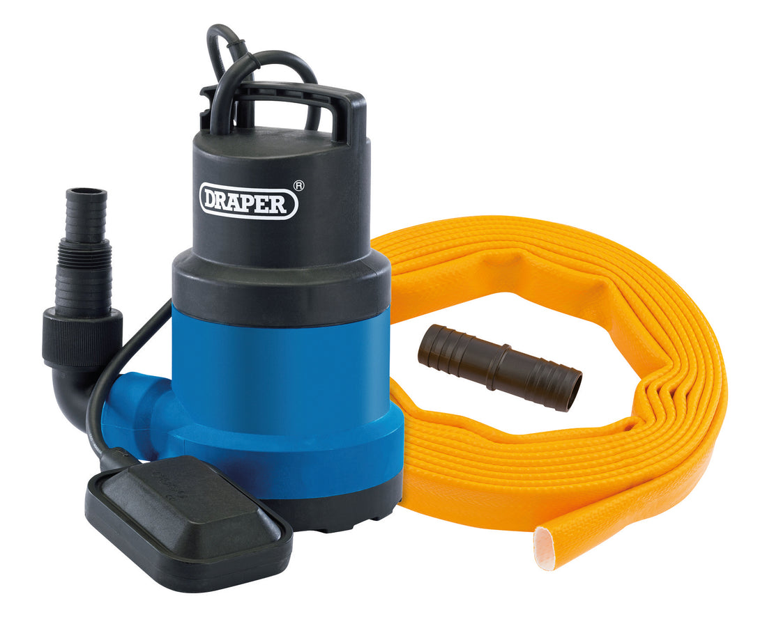 Draper 191L Submersible Pump Complete with Layflat Hose