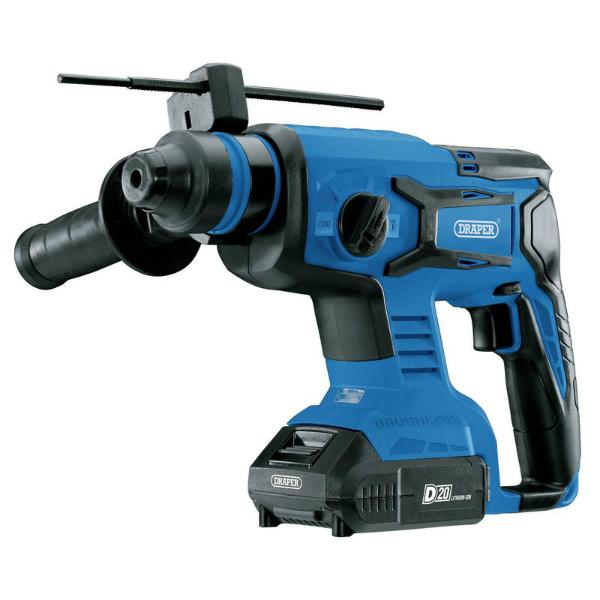 Draper D20/20V SDS+ Rotary Hammer Drill & 2 Batteries + Charger