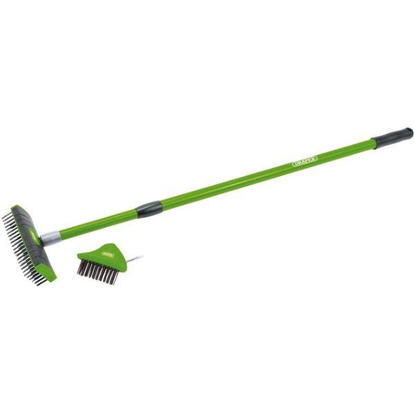 Draper Twin Head Telescopic Paving Brush Set