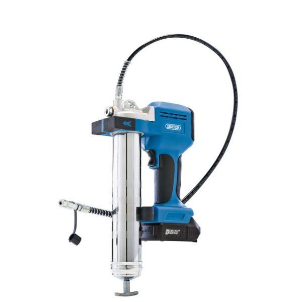 Draper D20 20V Cordless Grease Gun Kit with 1 x 2.0Ah Battery & 1 x Charger