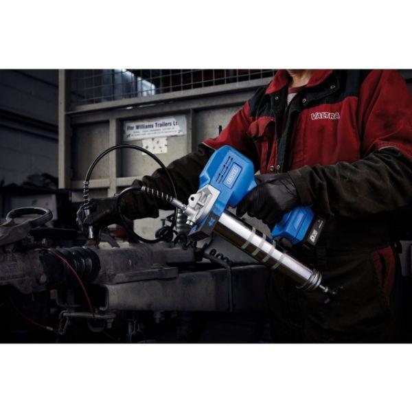 Draper D20 20V Cordless Grease Gun Kit with 1 x 2.0Ah Battery & 1 x Charger