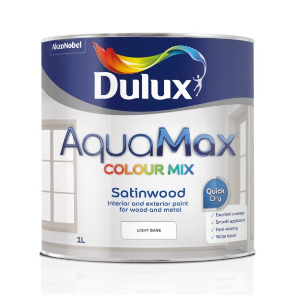 Dulux Aquamax Satinwood Light Base 1L