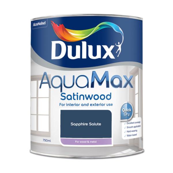 Dulux Aquamax Satinwood Sapphire Salute 750Ml