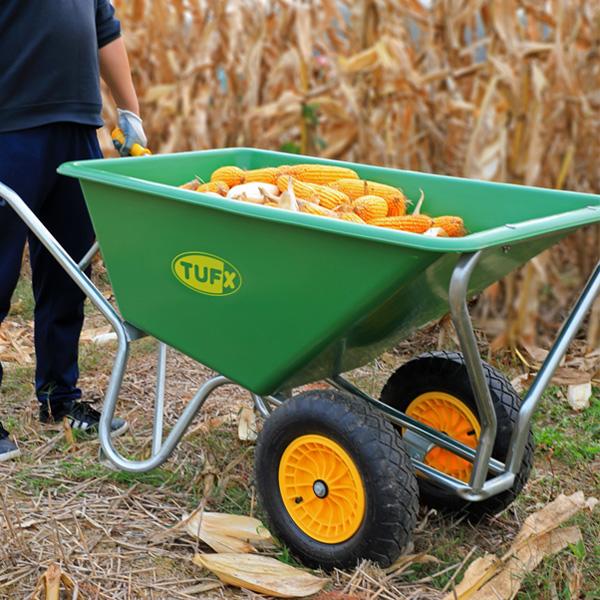 TUFX AGRI PRO 160L TWIN WHEELBARROW