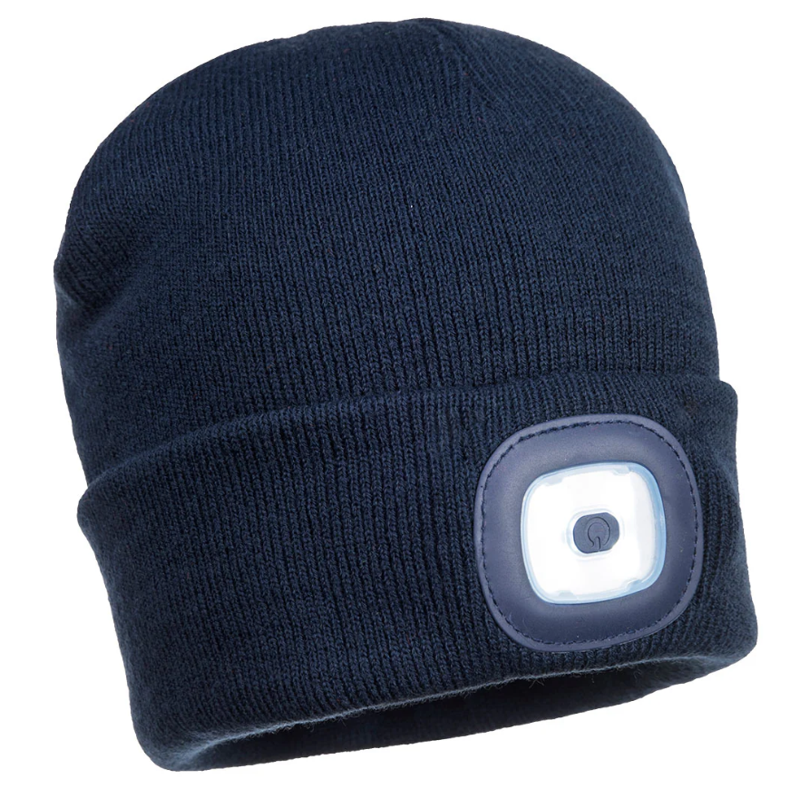 Portwest Rechargable LED Beanie Navy