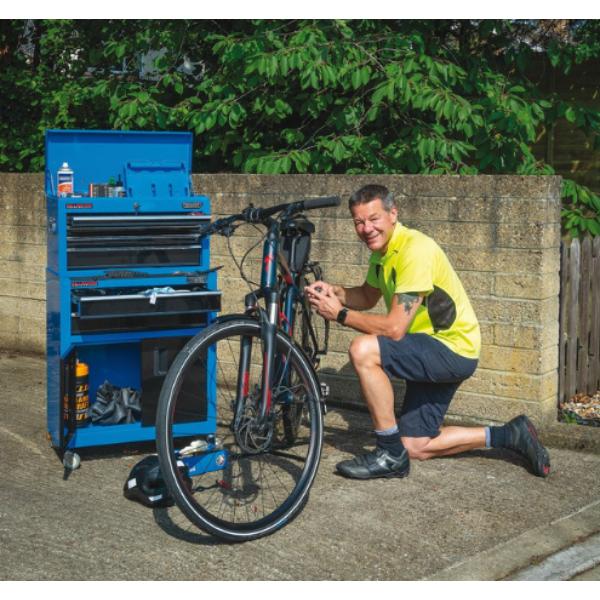 Draper Blue Combined Roller Cabinet and Tool Chest, 6 Drawer, 24"